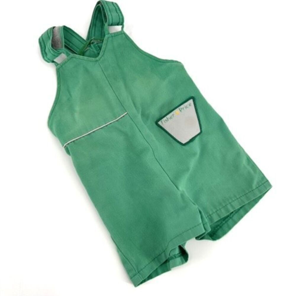Fisher Price Baby Boys Sleeveless Romper Shorts One-Piece Green Size 6 Months